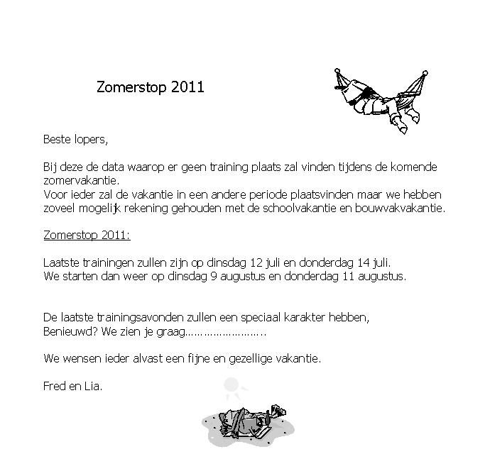zomerstop 2011